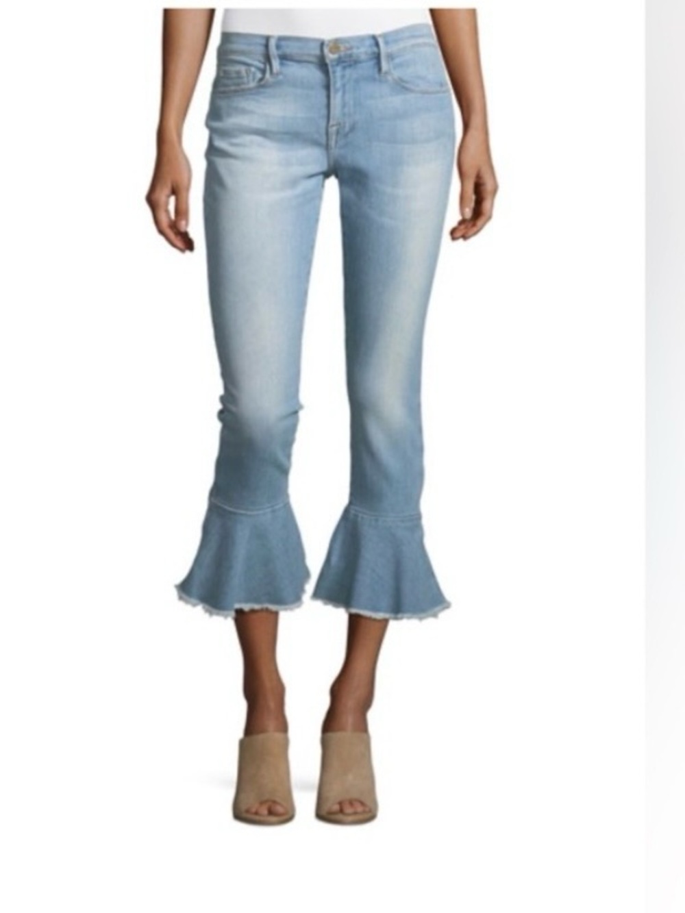 Frame  Le Skinny de Jeanne Flounce Jeans